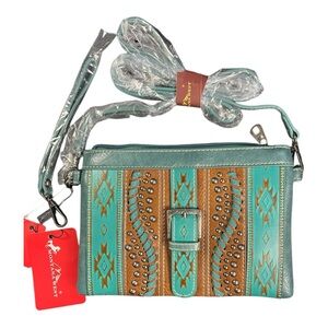Montana West Aztec Design Crossbody Bag - New With Tags
